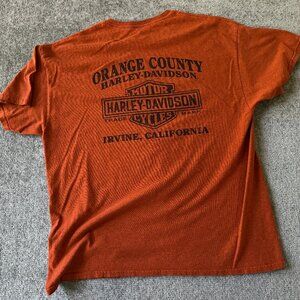 2016 Harley-Davidson Freedom Burnt Orange Men's T-Shirt XL Orange County CA